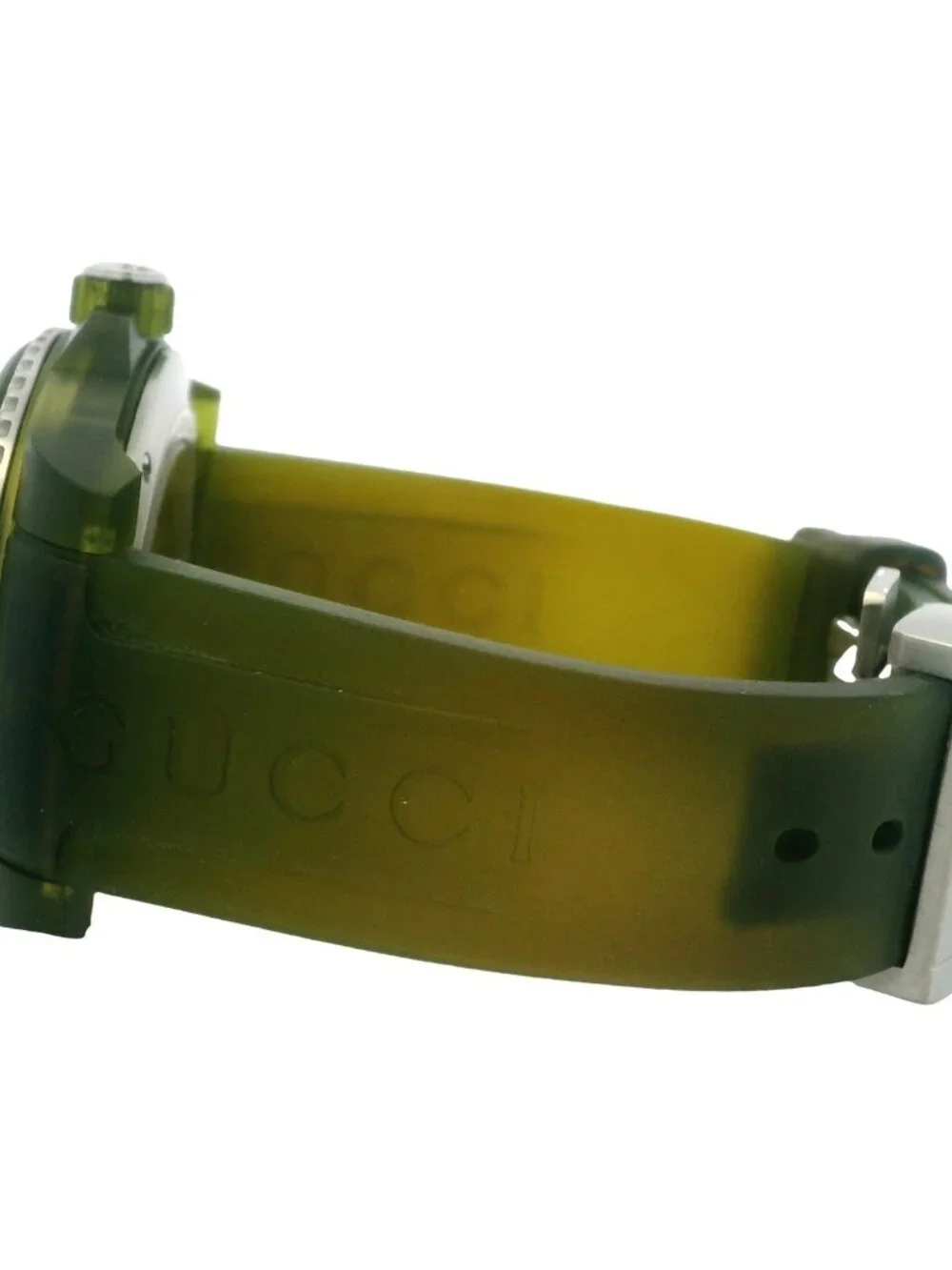 Gucci Dive YA136345 41mm Green Dial Skeleton Rubber Luxury Automatic Watch